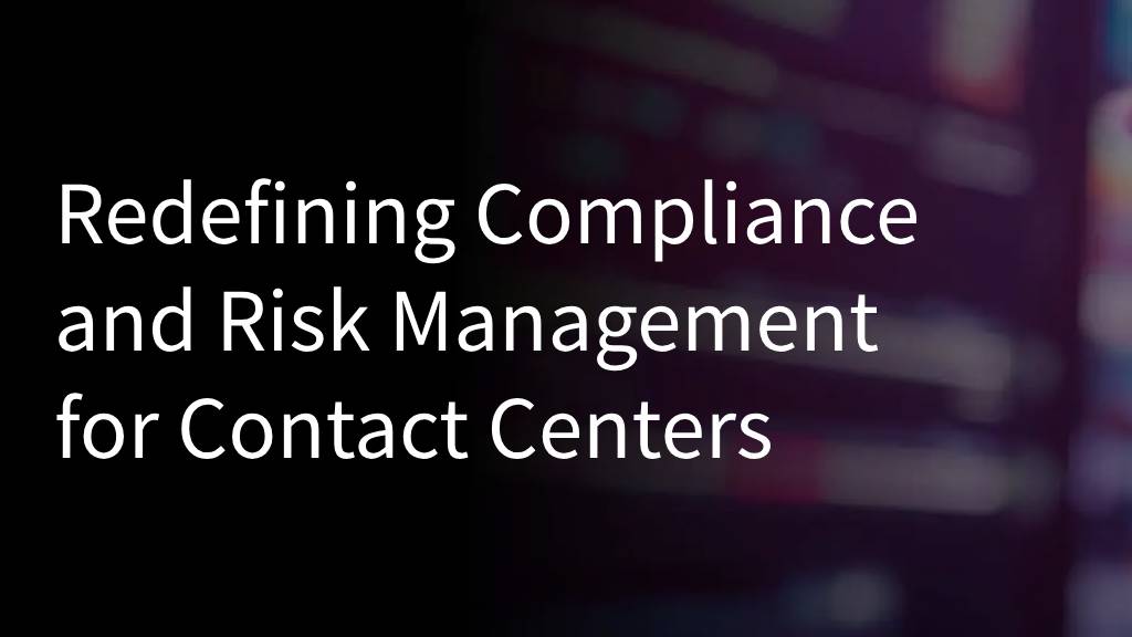 Compliance and Risk Management